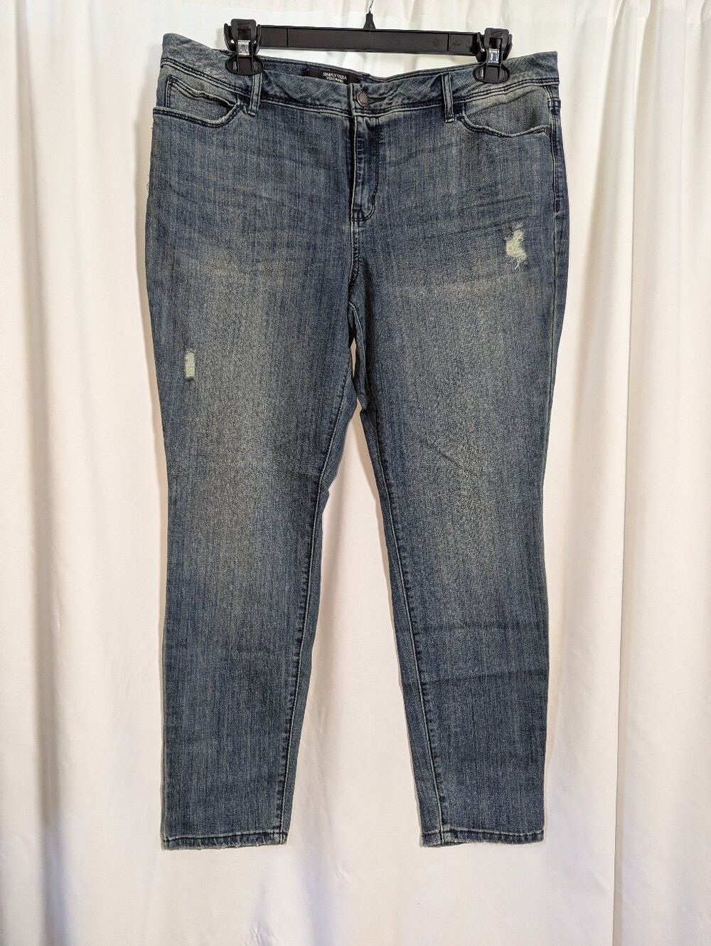 Simply Vera Vera Wang Skinny Jeans | Women's Size 16 | Mid Rise Distressed